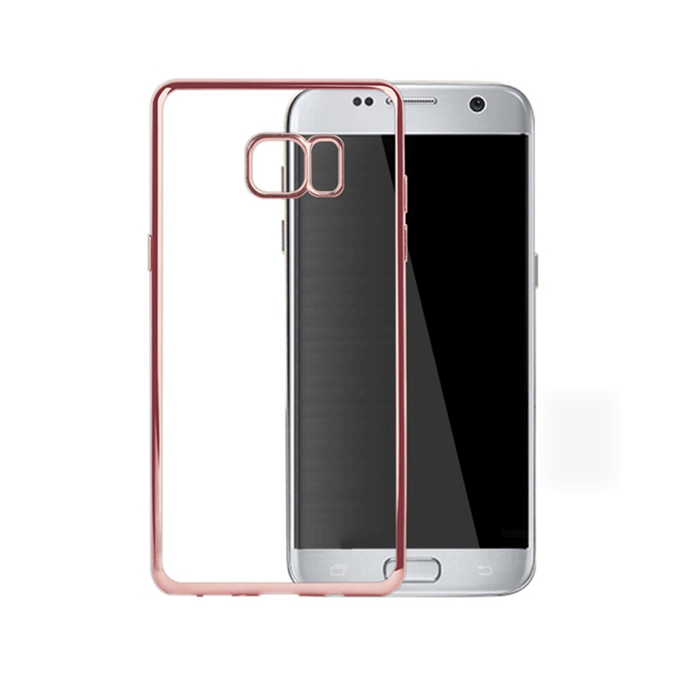 Galaxy Note FE / Note FAN Edition / Note 7 Crystal Clear Electroplate Hybrid Soft Case (Rose Gold)